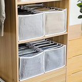 HULIANFU New Underwear Clothes Storage Box Foldable Drawer Organizers Socks Shorts Closet Wardrobe Separation Compartment Box Washable