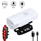 HULIANFU USB Rechargeable Bike Light MTB Bicycle Front Back Rear Taillight Cycling Safety Warning Light Waterproof Bicycle Lamp Flashligh
