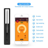 HULIANFU Wireless Meat Food Thermometer for Oven Grill BBQ Steak Turkey Smoker Kitchen Smart Digital Bluetooth Barbecue New Year Gifts