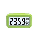 HULIANFU USB/AAA  Clocks LED Wooden Alarm Clock Watch Table Voice Control Digital Wood Despertador Electronic Desktop Table Decor