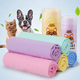 HULIANFU Pet PVA Imitation Deerskin Towel  Quick-Drying Super Absorbent Cat Dog Bath Towels Barreled Multifunctional Cleaning Supplies