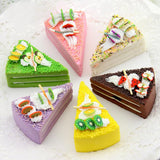 HULIANFU Simulation Fruit Cake Bread Model Food Photo Props Artificial Slicing Cake Fake Ice Cream Cake Funny Gift Cake Shop Display Dec