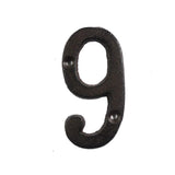HULIANFU Metal Letters Numbers Cast Iron Decoration House Sign Doorplate DIY Cafe Wall CLH@8