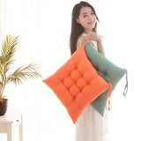 HULIANFU Winter Home Chair Cushion New Outdoor Thick Cushion Pad Office Dining Chair Mattress Pure Sofa Chair Back Pad Comfort Square
