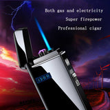 HULIANFU Windproof Arc Usb Lighter Gas Lighter Metal Survival Torch Turbo Lighters Plasma Lighter Survival Lighters Gadgets for Men