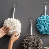 HULIANFU Wipe Hands Towel Ball Kitchen Lint-Free Clean Bathroom Absorbent Quick-Drying Towel Soft Touch Hand-Cleaning Home Health