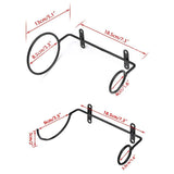 HULIANFU Wine Bottle Rack Wall Mount Wine Display Shelf Bracket Single Champagne Storage Organizer for Kitchen Bar