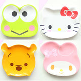 HULIANFU Mini Dish Frog Star Shape Cat Plate Tableware Miniatures Cup Plate Dish Or Snacks Fruit Sushi Plate Cute Cartoon Tableware