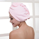 HULIANFU Thicken Microfiber Dry Hair Towel Quick Drying Lady Dry Hair Cap Strong Absorbent Lady Shower Turban Head Wrap Bathing Tools