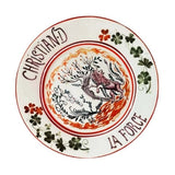 HULIANFU Retro Plate Bone China Dinner Set Nordic Kitchen Ceramic Dessert Charger Plates for Wedding Tableware Trays Decorative Mug Cup
