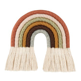 HULIANFU Lines Macrame Rainbow Hanging Ornament DIY Rope Handmade Woven Wall Decor Baby Girls Room Decor Home Nursery Decor