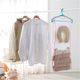 HULIANFU Pillow Drying Net Bag Polyester Fine Mesh Outdoor Windproof Sun Protection Underwear Plush Toy Hanger Storage Holder Drying Rack
