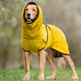 HULIANFU Pet Clothes Dog Towelling Drying Super Absorbent Robe Soft quick drying Polyester Sleepwear Coat Warm Apparel