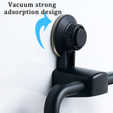 HULIANFU Reusable Vacuum Strong Suction Cup Towel Bars Ring Kitchen Punch Free Towel Hook Storage Shelf Bathroom Towel Holder Sticker