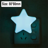 HULIANFU Sensor Control Mini Star Moon LED Light EU/US Plug Night Lamp for Bedside Lamp Baby Bedroom Children  Room Sleeping Decoration