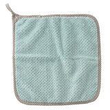 HULIANFU Super Absorbent Microfiber Kitchen Tableware Dish Cloth 25x25cm Household Cleaning Towel Kitchen Clean Rags Coral Velvet Towels