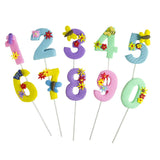 HULIANFU Rainbow Cake Topper Star Cloud Cupcake Decor Sofa Clay Cake Decor Baby Shower One 1st Happy Birthday Party Decor Kids Girl Boy