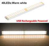 HULIANFU LED Motion Sensor Closet Light 6 10 24 40 60 LEDs Under Cabinet Light Magnetic Night Lamp For Kitchen Stairs Wardrobe Cupboard