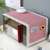 HULIANFU Oil-proof  Breathable Protection With Storage Bag Kitchen Microwave Oven Dust Cover with Storage Bag Kitchen Accessories