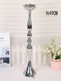HULIANFU Metal Candle Holders Flowers Vase Candlestick Centerpieces Road Lead Candelabra Centerpieces Wedding porps Christmas decoration