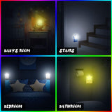 HULIANFU Sensor Control Mini Star Moon LED Light EU/US Plug Night Lamp for Bedside Lamp Baby Bedroom Children  Room Sleeping Decoration