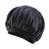 HULIANFU Unisex Adults Satin Nightcap Wide-brimmed Single Color Men Women Sleeping Cap for Spring Autumn Winter