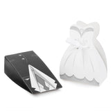HULIANFU Originality 50pcs Bride Groom Dresses Beautiful Candy Box Wedding Favor Bag Fine Workmanship DIY for Event Party Decors