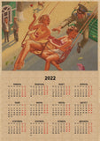 HULIANFU Russian Version Kraft Paper Posters of The Soviet Union CCCP USSR President Stalin Marx Lenin  Calendar Sticker Home Decor