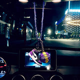 HULIANFU The new creative car pendant male high-end fashion brand basketball shoes crystal car pendant car decor