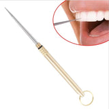 HULIANFU Titanium Outdoor Edc Portable Multifunctional Toothpick Bottle Fruit Fork Camping Tool Toothpick Tube Stronger Than Dental Floss