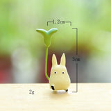 HULIANFU Resin Hayao Miyazaki's Totoro Model Figurines Fairy Flower Pot Ornament Miniatures Moss Gnome Decoration Crafts Gifts Home