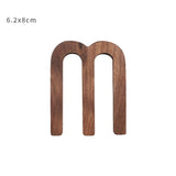 HULIANFU NEW Nordic Style Black Walnut Letter Decorative Letters Combination Wall Decoration DIY Letter Home Decoration Wooden Alphabet
