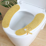 HULIANFU Universal Toilet Seat Stickers With Handles Cartoon Toilet Cushion Pad Washable Household Bathroom Lid Cover Pad Cushion Mat