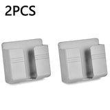 HULIANFU Punch Free Wall Mounted Organizer Storage Box Remote Control Mounted Mobile Phone Plug Wall Holder Charging Multifunction hook