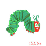 HULIANFU Mushroom Applique Embroidered Patches On Kids Clothes DIY Iron On Patches Cartoon Patches For Clothing Stickers Animal Badges
