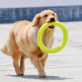 HULIANFU Pet Flying Discs EVA Dog Training Ring Puller Resistant Bite Floating Toy Puppy Outdoor Interactive Game Playing Products Supply