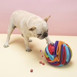 HULIANFU Snuffle ball Dog Puzzle Toys Increase IQ Slow Dispensing Feeder Pet Cat Training Games Feeding Feeding Food Intelligence Toy