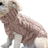 HULIANFU Warm Dog Cat Sweater Clothing Winter Turtleneck Knitted Pet Cat Puppy Clothes Costume For Small Dogs Cats Chihuahua Outfit Vest