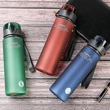 HULIANFU Water Bottle Sport Frosted Tour Outdoor Leak Proof Seal Child School Water Bottles for Children Kids Tritan Drinkware BPA Free