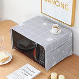 HULIANFU Waterproof High Quality Microwave Oven Dust Cover Storage Bag Kitchen Double Pockets Covers Microwave Cover Microwave Oven Hood