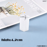 HULIANFU Rhombus Columnar Candle Mould Silicone Mold DIY Scented Candle Soap Craft Gift Making Resin Casting Wax Homemade Decoration