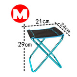 HULIANFU Ultralight Folding Chair Picnic Camping Chair Travel Foldable Aluminium Durable Portable Fishing Seat Outdoor Travel Furniture