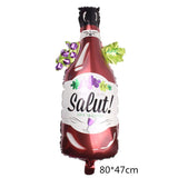 HULIANFU Wine Bottle Glass Balloon Aluminum Foil Balloons Birthday Celebration Decoration Wedding Anniversary Party Decorations Globos