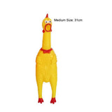 HULIANFU Pets Dog Toys Screaming Chicken Squeeze Sound Toy Rubber Pig Duck Squeaky Chew Bite Resistant Toy Puppy Training Interactive