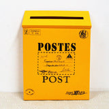 HULIANFU Retro Metal Mailboxes Wall Mounted Mail Box Mailbox Bucket Newspaper Letter Box Post Garden Decoration Garden Supplies
