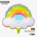 HULIANFU Unicorn Balloon Decoration Happy Birthday Party Supplies Foil Letter Balloon Globos Balony Banner Streamer Baby Shower Balloons