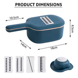 HULIANFU Multi-function Potato Carrot Cucumber Mandoline Slicer Cutter Grater Shredders with Strainer / Kitchen Fruit and Vegetable Tools