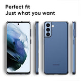 HULIANFU Ultra Thin Silicone Phone Case On For Samsung Galaxy S21 S20 Fe Ultra S10 S9 S8 Plus Lite Soft Clear Full Back Case Cover Fundas