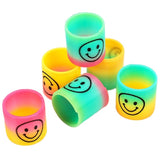 HULIANFU Rainbow Magic Spring, 10Pcs Colorful Rainbow Neon Plastic Spring Toys, Party Supplies Boys Girls Easter, Halloween Gift Toys