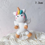 HULIANFU Unicorn Cake Topper Unicorn Brithday Party Supplies Unicorn Brithday Cake Decor 1st Girl Birthday Party Unicornion